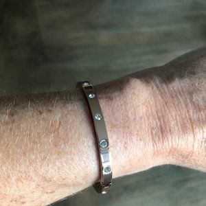 Kate Spade "Rose Gold" and Crystal Bracelet